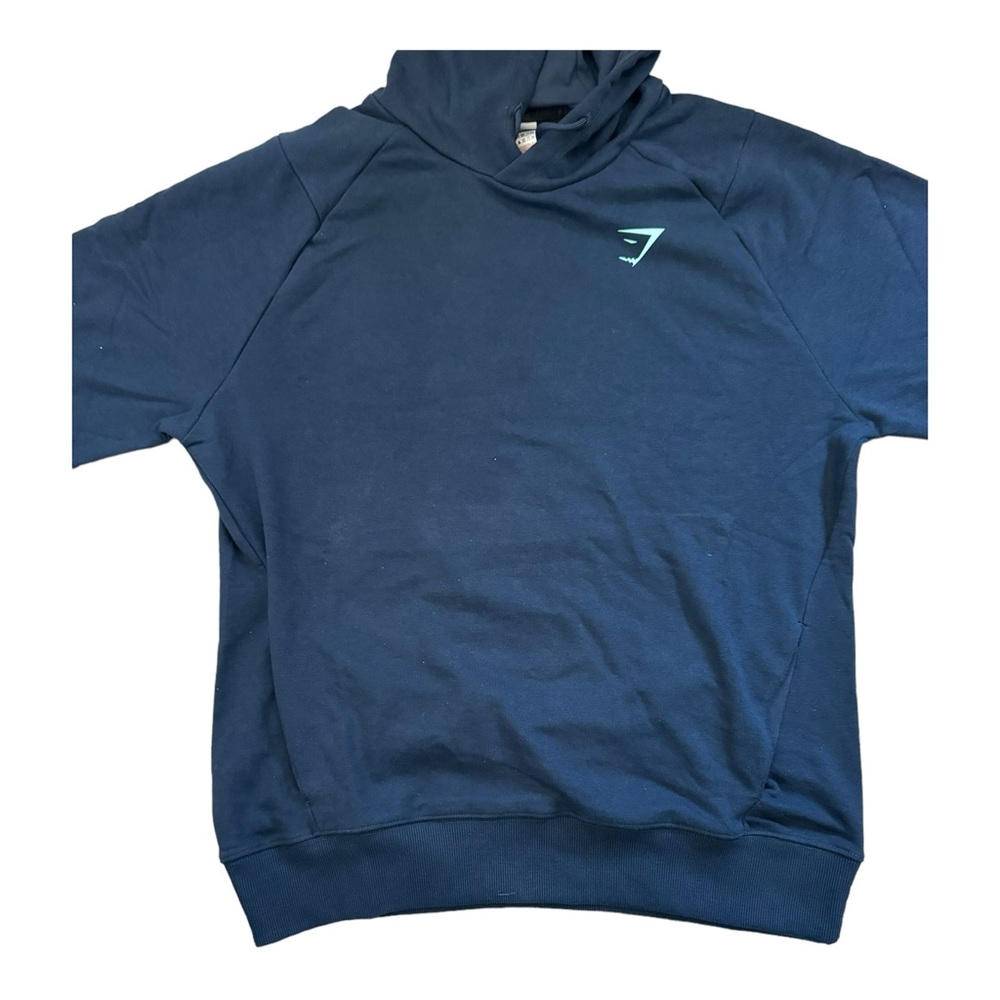Gymshark Bold Hoodie, Navy, Multiple Sizes, Slim Fit, Men Activewear - Picture 7 of 10